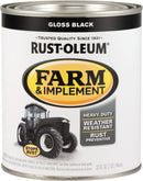 WL01 Rust-Oleum Rust-Oleum 1 Quart Black Gloss Farm & Implement Enamel