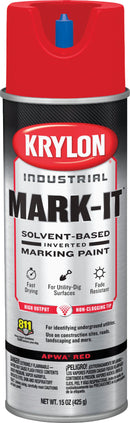 WL01 Krylon Krylon Mark-It 730208 Industrial SB APWA Red Inverted Marking Paint
