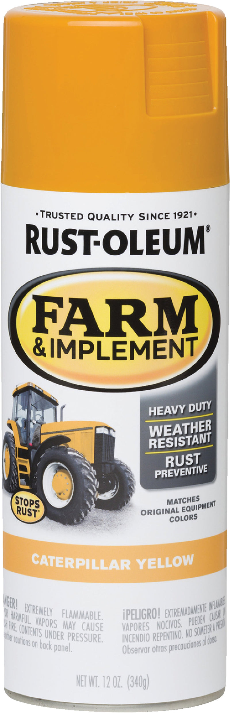 WL01 Rust-Oleum Rust-Oleum 12 Oz. Caterpillar Yellow Farm & Implement Spray Paint