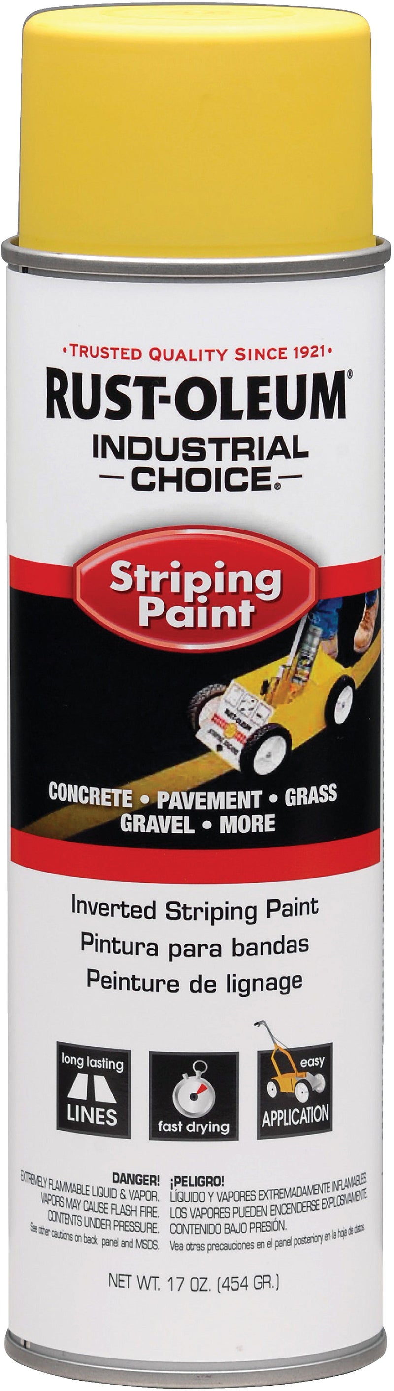 WL01 Rust-Oleum Rust-Oleum Industrial Choice Yellow 17 Oz. Striping Paint