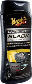 WL01 Meguiars Meguiar's 12 Oz. Liquid Ultimate Black Plastic Restorer/Detailer