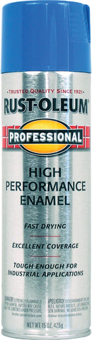 WL01 Rust-Oleum Rust-Oleum Professional 15 Oz. Gloss Industrial Enamel Spray Paint, Safety Blue