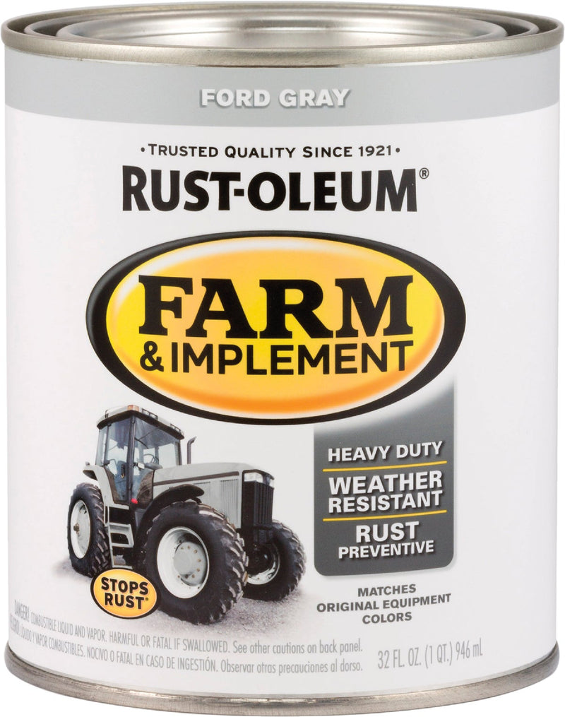 WL01 Rust-Oleum Rust-Oleum 1 Quart Ford Gray Gloss Farm & Implement Enamel