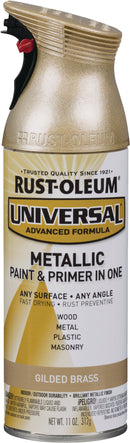 WL01 Rust-Oleum Rust-Oleum Universal 11 Oz. Metallic Gilded Brass Paint