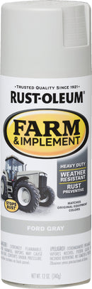 WL01 Rust-Oleum Rust-Oleum 12 Oz. Ford Gray Farm & Implement Spray Paint