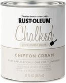 WL01 Rust-Oleum Rust-Oleum Chalked Ultra Matte Chiffon Cream 30 Oz. Chalk Paint