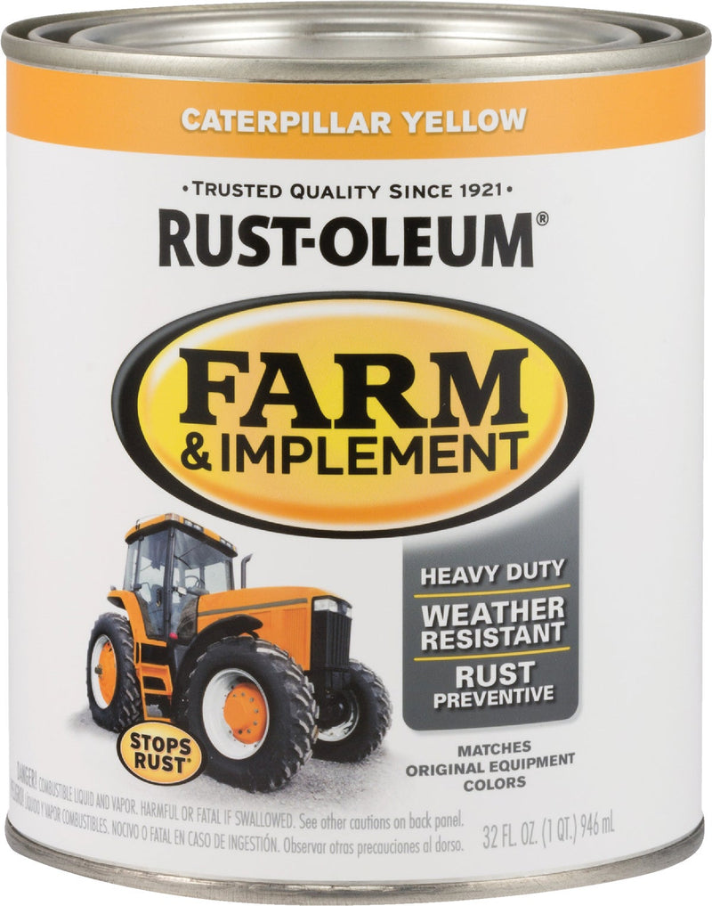 WL01 Rust-Oleum Rust-Oleum 1 Quart Caterpillar Yellow Gloss Farm & Implement Enamel