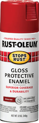WL01 Rust-Oleum Rust-Oleum Stops Rust Regal Red Gloss 12 Oz. Anti-Rust Spray Paint