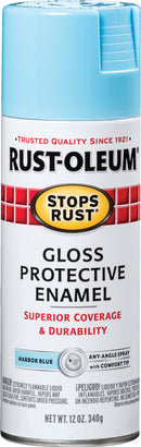 WL01 Rust-Oleum Rust-Oleum Stops Rust Harbor Blue Gloss 12 Oz. Anti-Rust Spray Paint