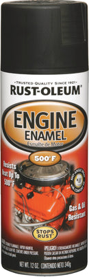 WL01 Rust-Oleum Rust-Oleum Stops Rust 12 Oz. Flat Black Engine Enamel Spray Paint