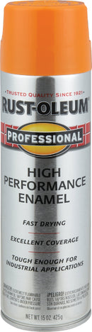 WL01 Rust-Oleum Rust-Oleum Professional 15 Oz. Gloss Industrial Enamel Spray Paint, Safety Orange