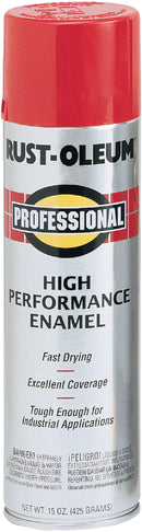 WL01 Rust-Oleum Rust-Oleum Professional 15 Oz. Gloss Industrial Enamel Spray Paint, Safety Red