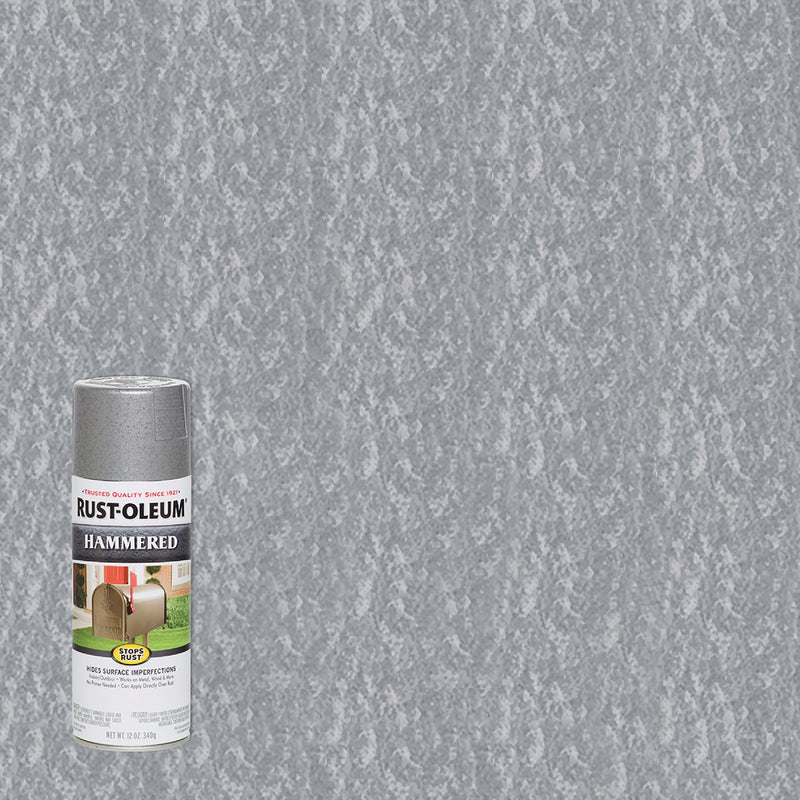 WL01 Rust-Oleum Rust-Oleum Silver Metallic 12 Oz. Hammered Finish Spray Paint
