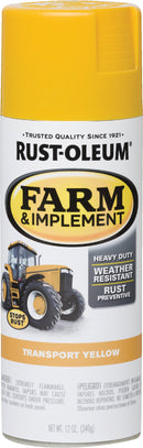 WL01 Rust-Oleum Rust-Oleum 12 Oz. Transport Yellow Farm & Implement Spray Paint
