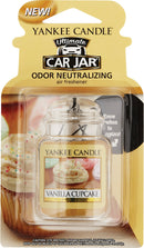 WL01 Yankee Candle Yankee Candle Car Jar Ultimate Car Air Freshener, Vanilla Cupcake
