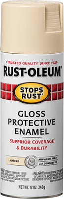 WL01 Rust-Oleum Rust-Oleum Stops Rust Almond Gloss 12 Oz. Anti-Rust Spray Paint