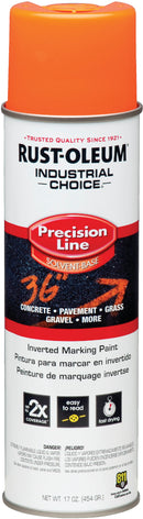 WL01 Rust-Oleum Rust-Oleum Industrial Choice Fluorescent Orange 17 Oz. Inverted Marking Spray Paint