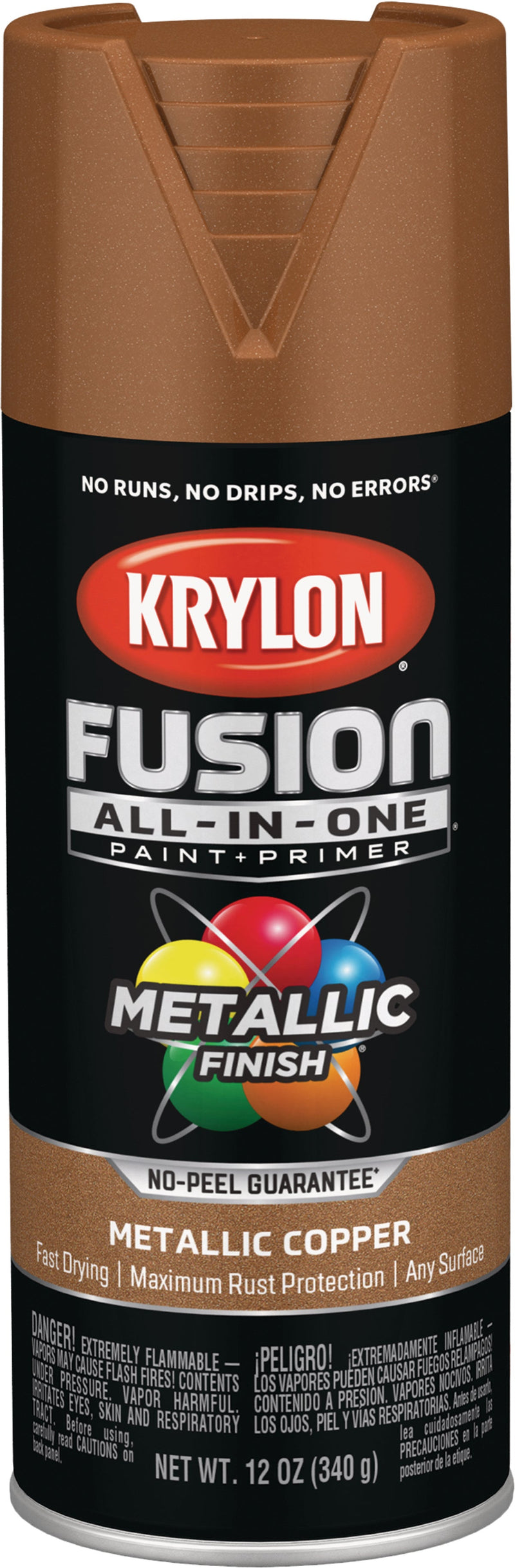 WL01 Krylon Krylon Fusion All-In-One Metallic Spray Paint & Primer, Copper