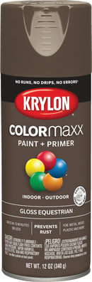 WL01 Krylon Krylon ColorMaxx 12 Oz. Gloss Spray Paint, Equestrian