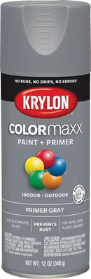 WL01 Krylon Krylon ColorMaxx Gray 12 Oz. All-Purpose Spray Paint Primer