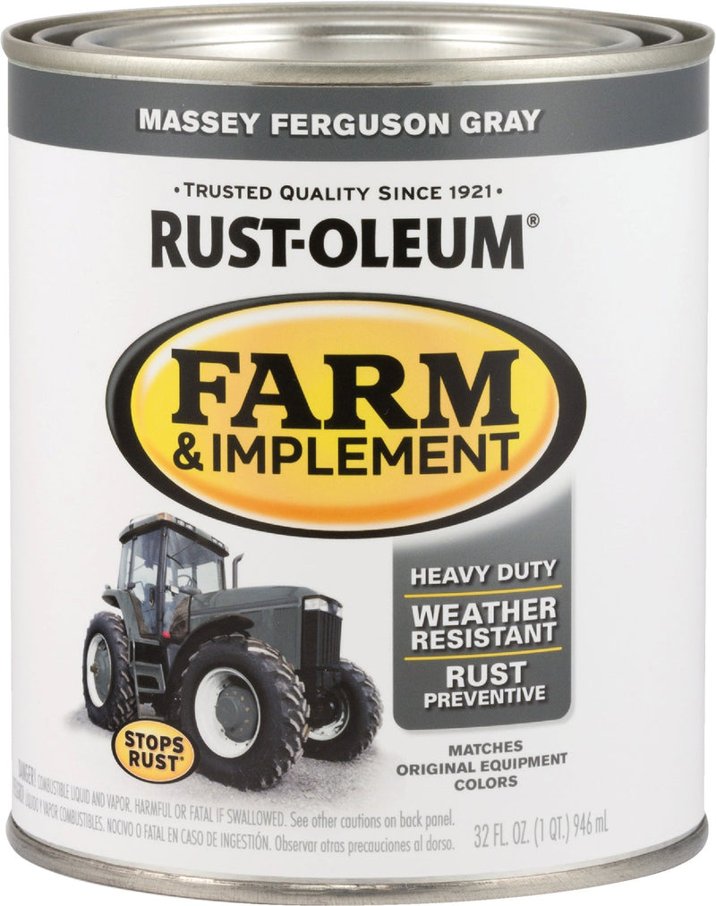 WL01 Rust-Oleum Rust-Oleum 1 Quart Massey Ferguson Gray Gloss Farm & Implement Enamel