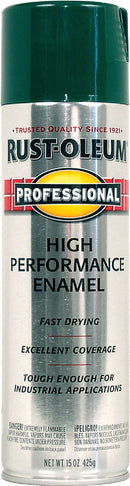 WL01 Rust-Oleum Rust-Oleum Professional 15 Oz. Gloss Industrial Enamel Spray Paint, Safety Green