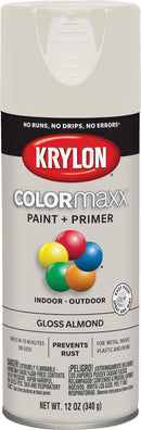 WL01 Krylon Krylon ColorMaxx 12 Oz. Gloss Spray Paint, Almond