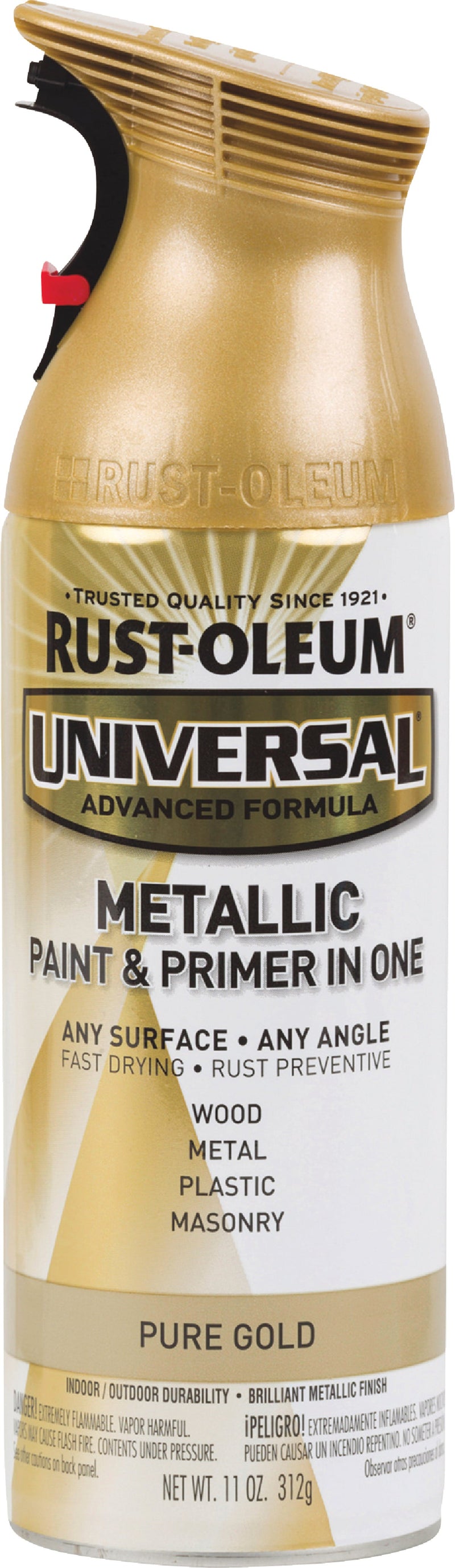 WL01 Rust-Oleum Rust-Oleum Universal 11 Oz. Metallic Pure Gold Paint