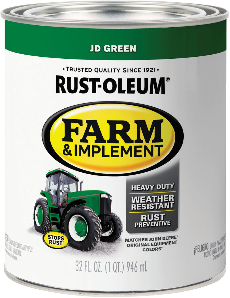 WL01 Rust-Oleum Rust-Oleum 1 Quart JD Green Gloss Farm & Implement Enamel