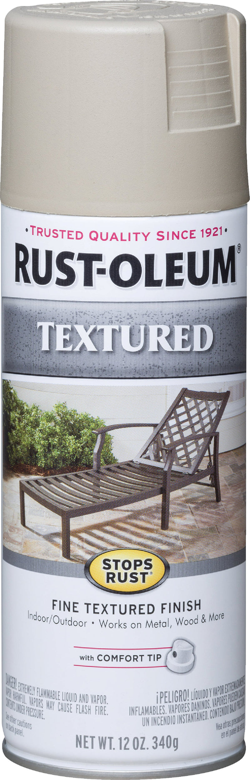 WL01 Rust-Oleum Rust-Oleum Stops Rust 12 Oz. Textured Finish Spray Paint, Sandstone