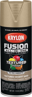 WL01 Krylon Krylon Fusion All-In-One Textured Spray Paint & Primer, Desert Sand