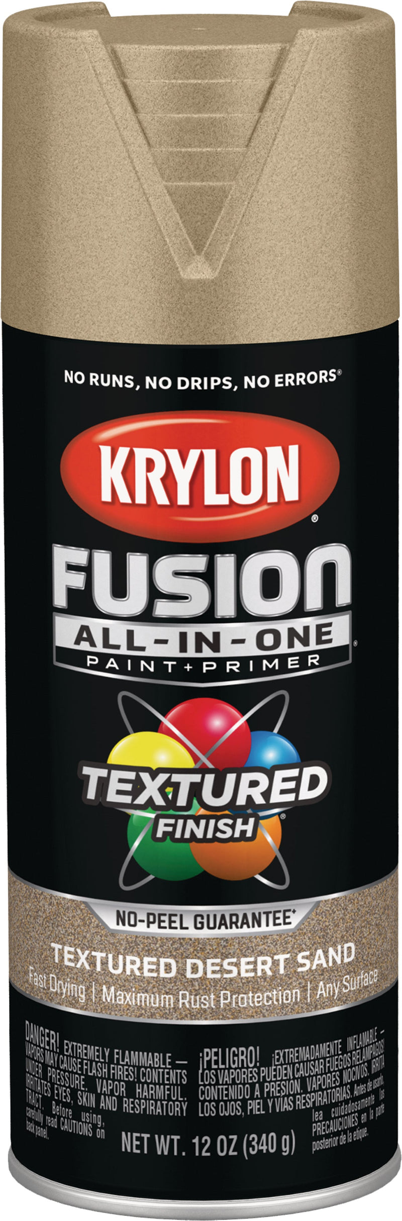 WL01 Krylon Krylon Fusion All-In-One Textured Spray Paint & Primer, Desert Sand