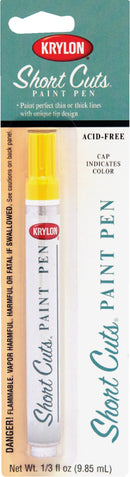 WL01 Krylon Krylon Short Cuts 1/3 Fl Oz Sun Yellow Gloss Paint Pen