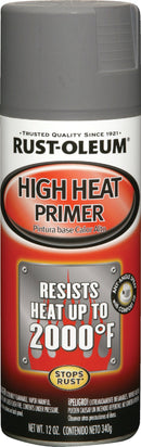 WL01 Rust-Oleum Rust-Oleum High Heat Gray 12 Oz. Spray Automotive Paint Primer