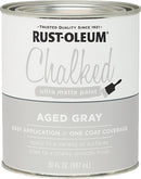 WL01 Rust-Oleum Rust-Oleum Chalked Aged Gray Ultra Matte 30 Oz. Chalk Paint