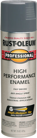 WL01 Rust-Oleum Rust-Oleum Professional Fast Dry 15 Oz. Gloss High Performance Enamel Spray Paint, Dark Machine Gray