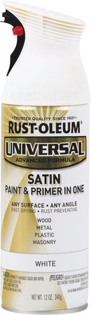 WL01 Rust-Oleum Rust-Oleum Universal 12 Oz. Satin White Paint