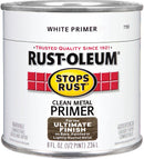 WL01 Rust-Oleum Rust-Oleum Stops Rust Clean Metal Primer, White, 1/2 Pt.