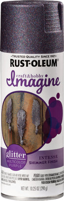 WL01 Rust-Oleum Rust-Oleum Imagine Craft & Hobby 10.25 Oz. Intense Multi-Color Purple Glitter Spray Paint