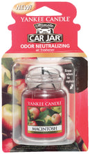 WL01 Yankee Candle Yankee Candle Car Jar Ultimate Car Air Freshener, MacIntosh