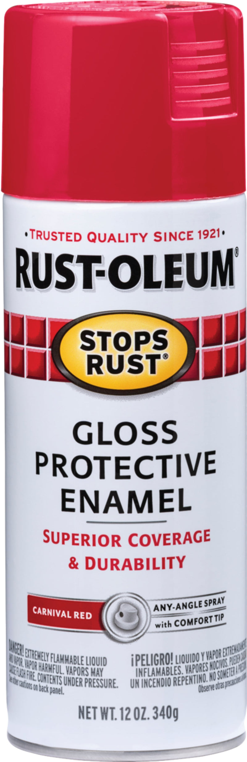 WL01 Rust-Oleum Rust-Oleum Stops Rust Carnival Red Gloss 12 Oz. Anti-Rust Spray Paint