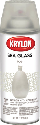 WL01 Krylon Krylon 12 Oz. Frosted Sea Glass Finish Spray Paint, Ice