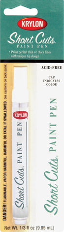 WL01 Krylon Krylon Short Cuts 1/3 Fl Oz White Gloss Paint Pen