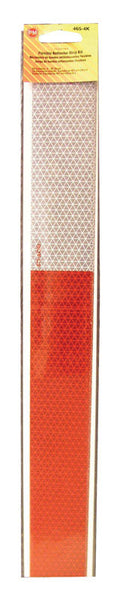 WL01 PETERSON MANUFACTURING COMPANY Peterson 2 in. W X 18 in. L Red/White Reflective Strip Tape 4 pk