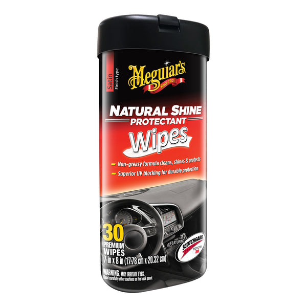 WL01 MEGUIARS INC Meguiar's Natural Shine Wipes Auto Surface Protector 25 pk