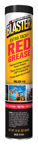 WL01 BLASTER CORPORATION Blaster Extra Tacky Red Grease 14 oz