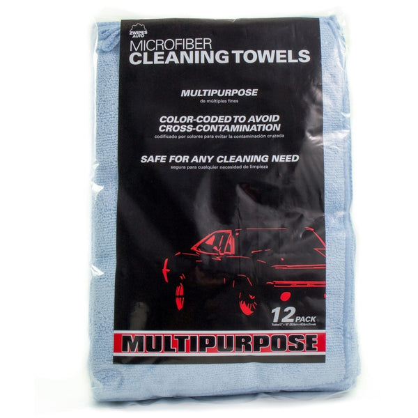 WL01 ADAMAX INC Zwipes 16 in. L X 12 in. W Microfiber Auto Cleaning Cloth 12 pk