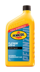 WL01 SOPUS PRODUCTS-PENNZOIL QUAKER Pennzoil Platinum ATF+4 Grade Automatic Synthetic Transmission Fluid 1 qt. (Pack of 6)