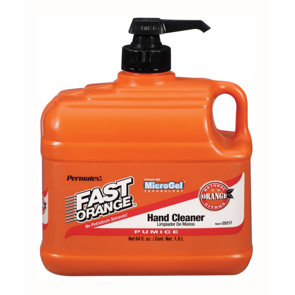 WL01 ITW GLOBAL BRANDS Permatex Fast Orange Citrus Scent Pumice Lotion Hand Cleaner 64 oz