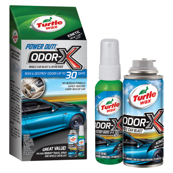 WL01 TURTLE WAX INC Turtle Wax Power Out Interior Odor Remover Kit New Car Scent